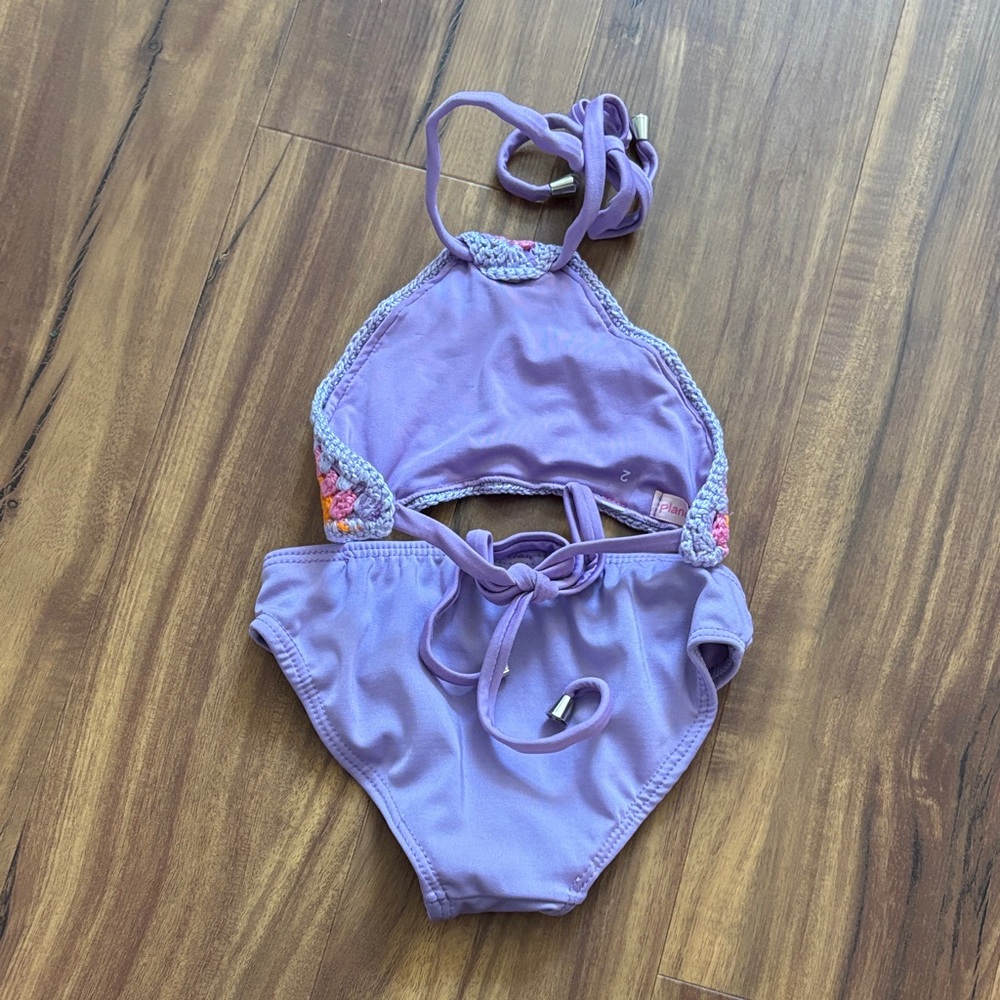 Planet Sea Crochet Rainbow Halter Bikini - Picture 4 of 4